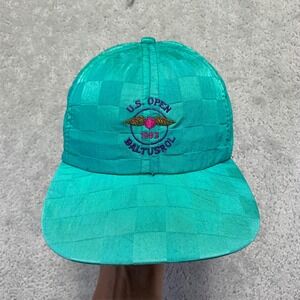 Vintage 1993 U.S. Open Baltusrol Golf Hat‎ Signed Checkered Imperial Headwear